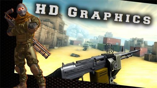 Desert Gunner Battlefield Machine Gun Game